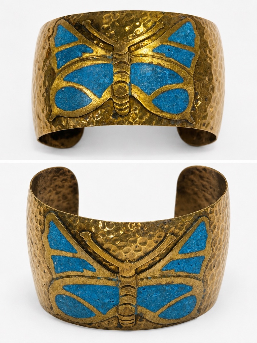 🦋 Magical Artisan Butterfly Cuff – Handmade Bronze Beauty from Mexico 🇲🇽❤️🦋🦋